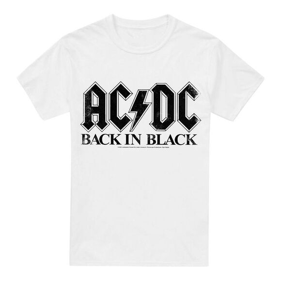 AC/DC | Shirts | Acdc Mens Back In Black Tshirt White | Poshmark